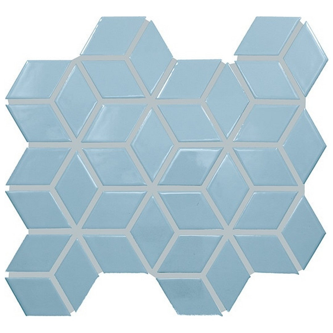 Daltile-Color-wheel-Retro-12-x-13-Glossy-Ceramic-2x3-3D-Cube-Mosaic-Waterfall