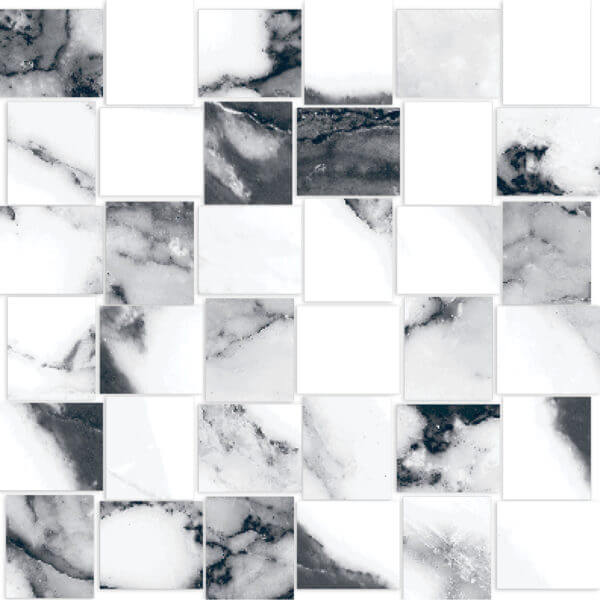 Happy Floors Crash 12" x 12" Natural Porcelain Basketweave Mosaic