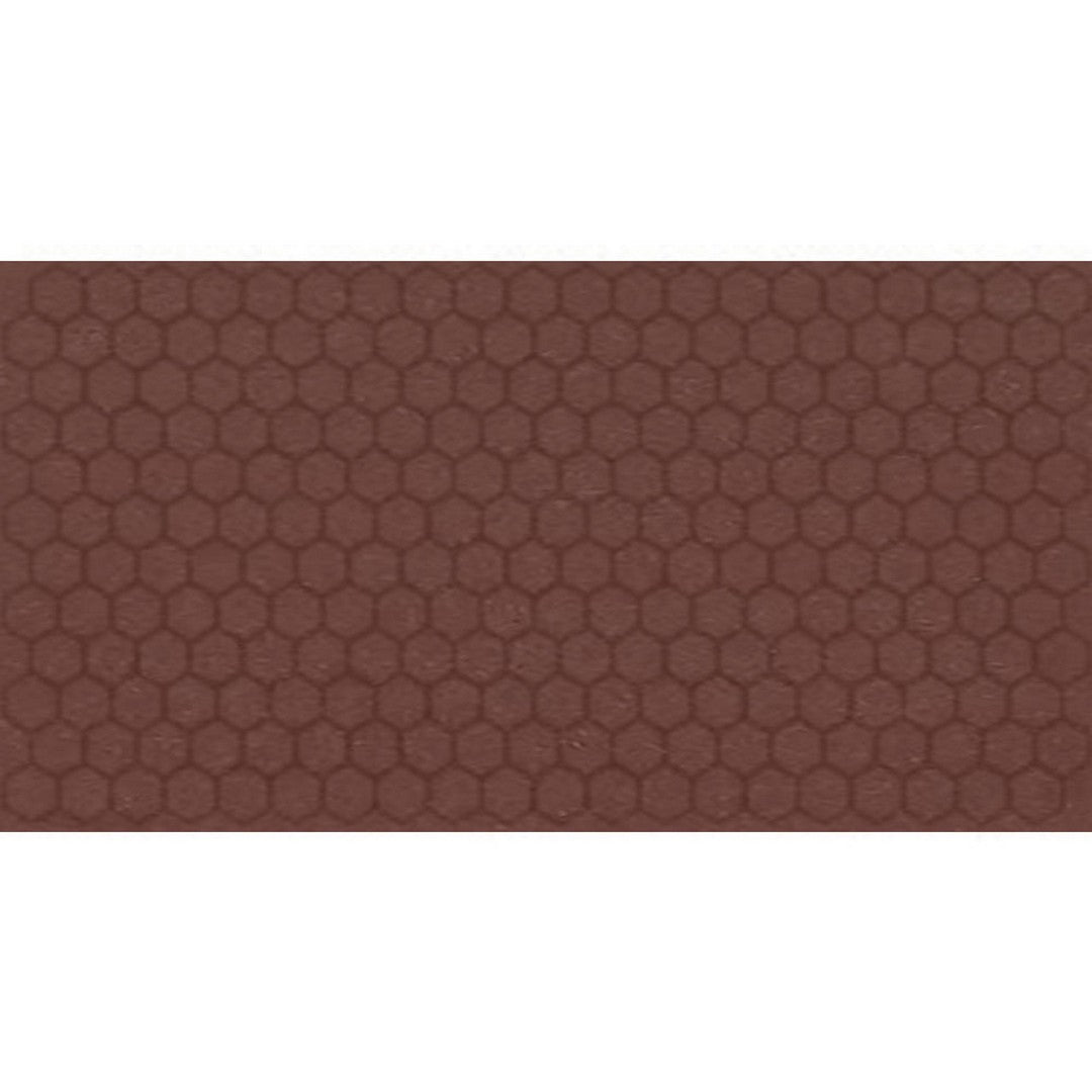 Daltile-Keystones-12-x-21-Matte-Porcelain-1-Hexagon-Mosaic-Brownberry