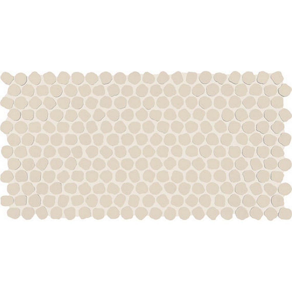 Daltile-Keystone-12-x-22-Matte-Porcelain-1-Organic-Penny-Mosaic-Aegean