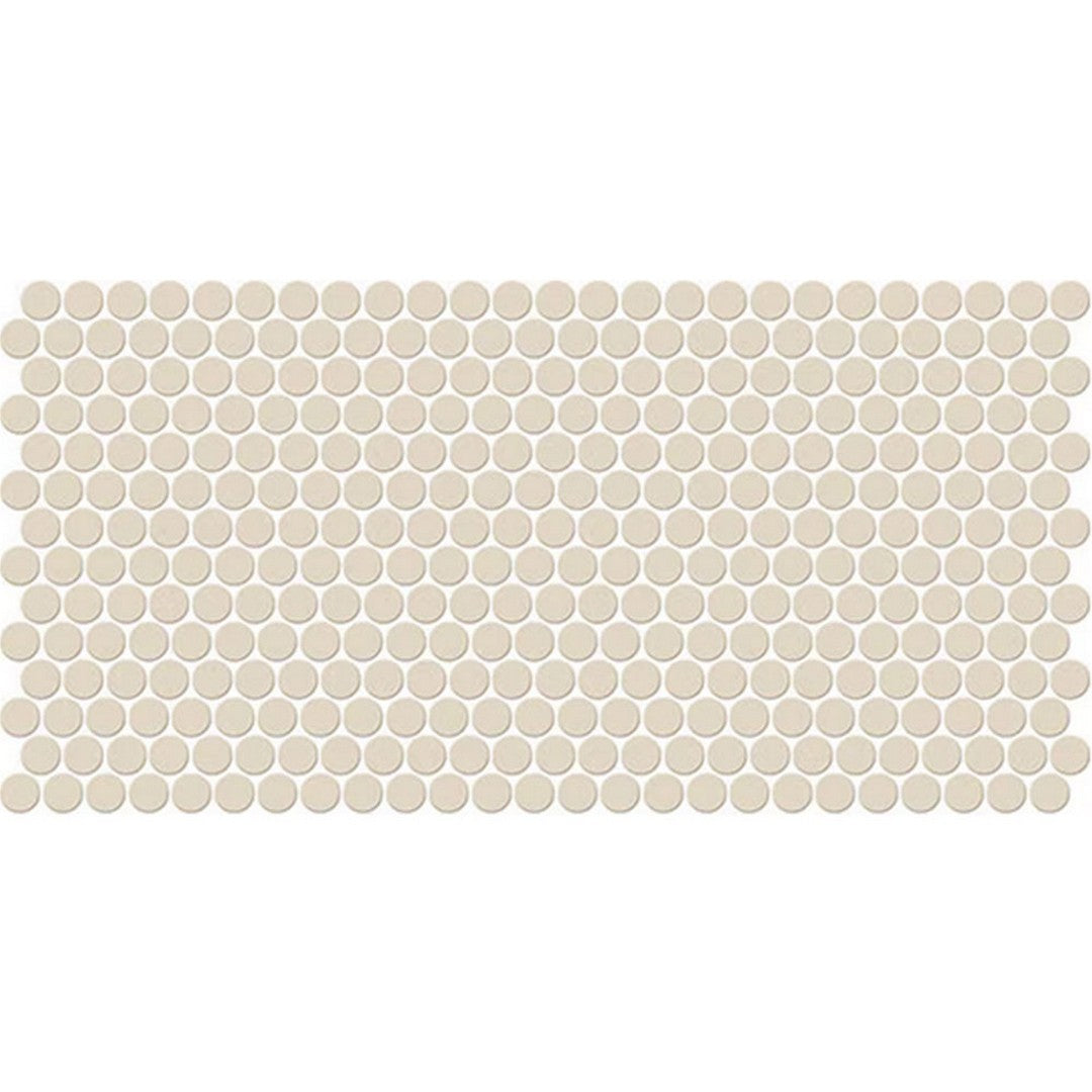 Daltile-Keystones-10-x-22-Matte-Porcelain-1-Penny-Rounds-Mosaic-Urban-Putty