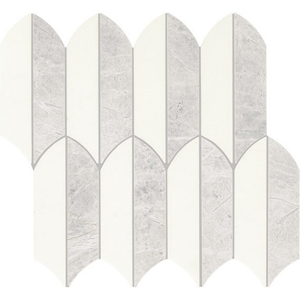 Daltile-Eclessia-Marble-13-x-14-Polished-Natural-stone-Feather-Mosaic-Volakas-Blend