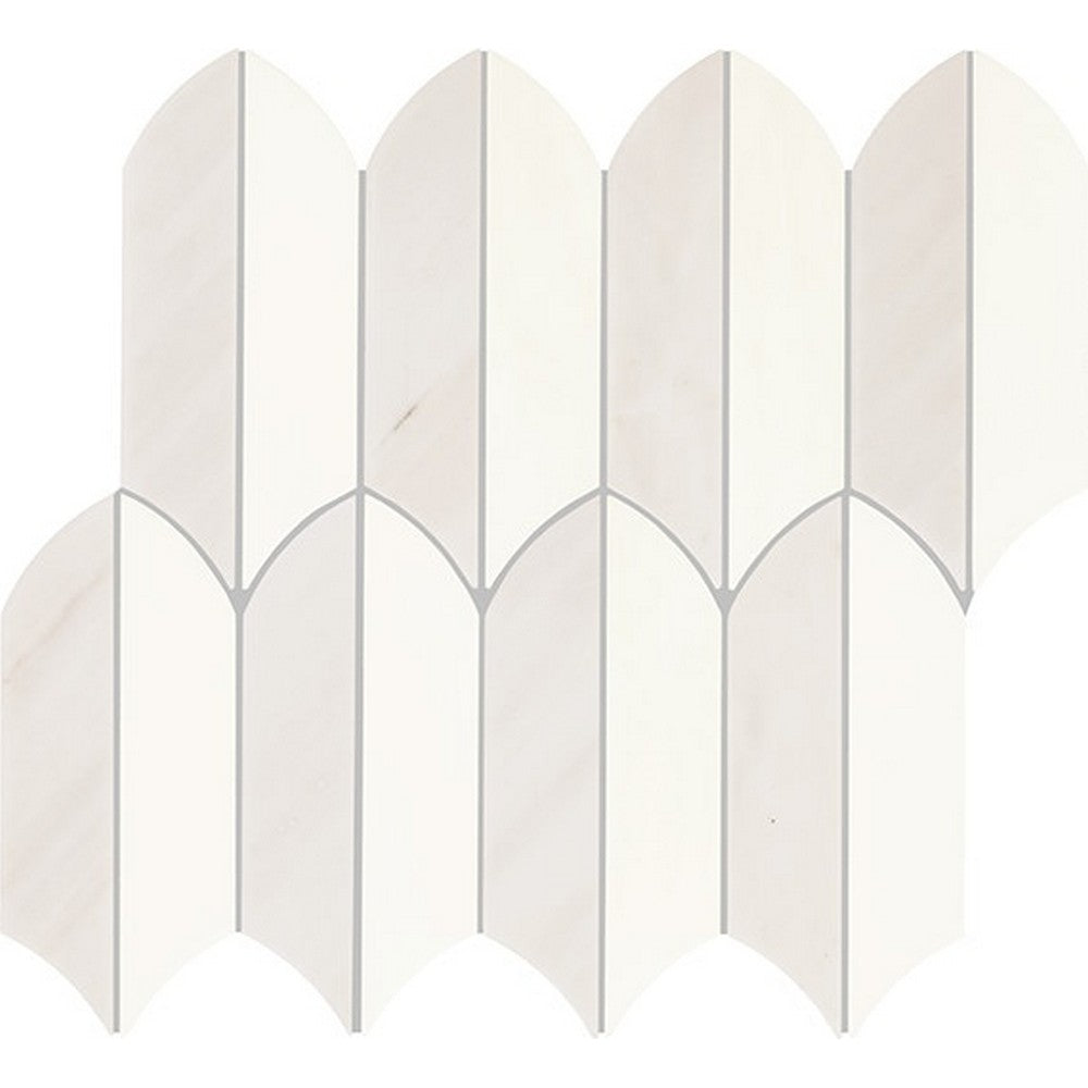 Daltile-Eclessia-Marble-13-x-14-Polished-Natural-stone-Feather-Mosaic-Arabescato-Argento-Blend