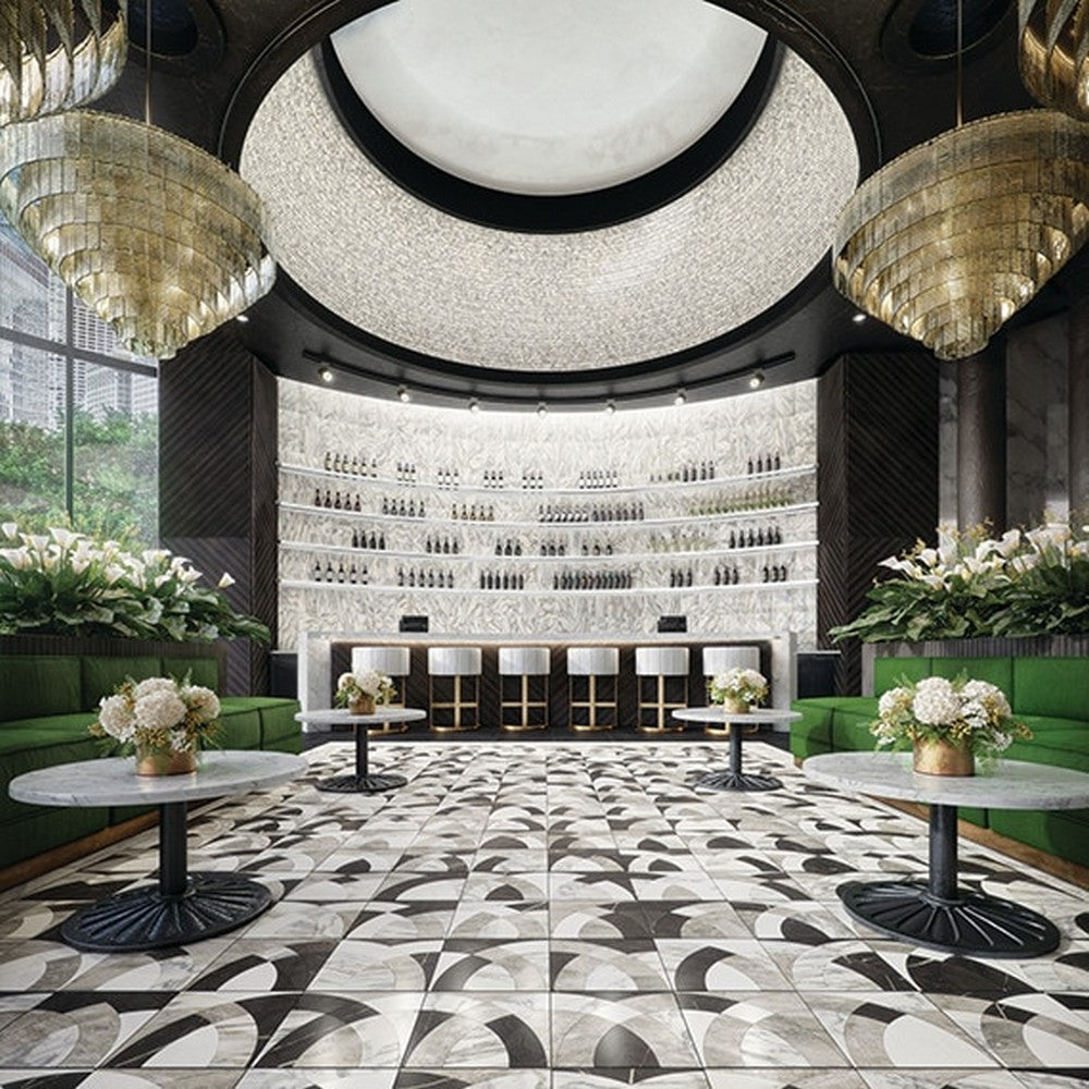 Daltile-Eclessia-Marble-12-x-12-Polished-Natural-stone-Arches-Mosaic-Cristallo-Blend