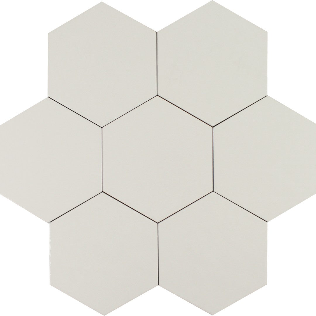 Tesoro Albatross Hex 7" x 8" Matte Hexagon Ceramic Tile