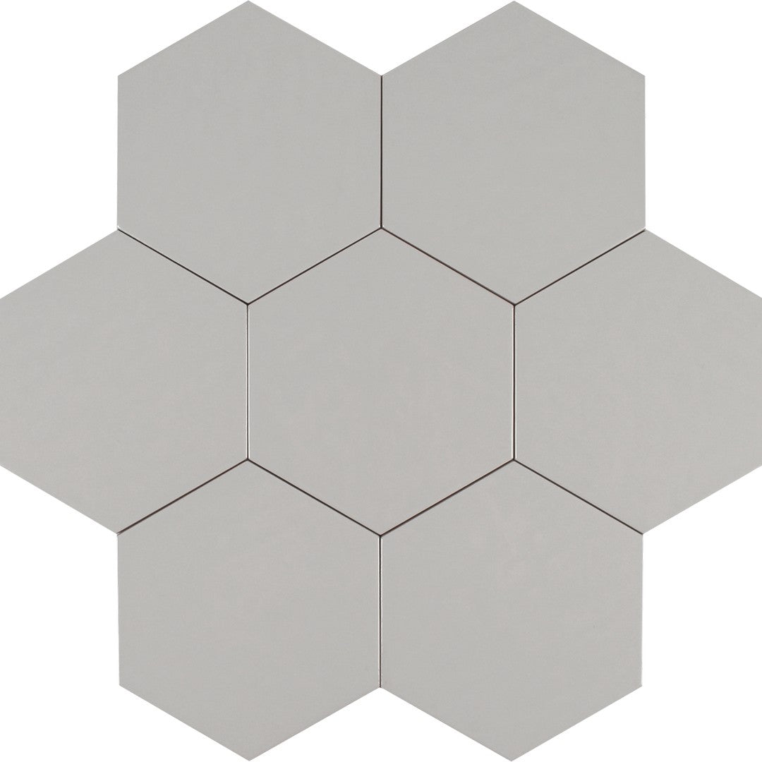 Tesoro Albatross Hex 7" x 8" Glossy Hexagon Ceramic Tile