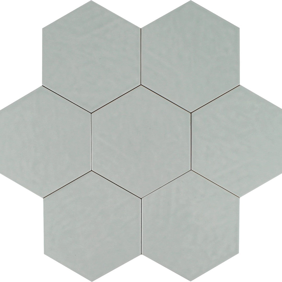 Tesoro Albatross Hex 7" x 8" Glossy Hexagon Ceramic Tile