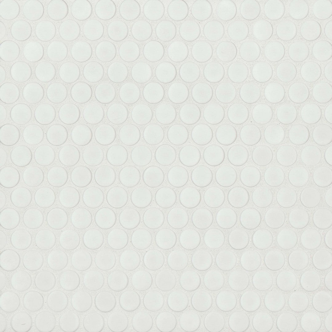 Bedrosians 360° 12" x 12" Matte Penny Round Mosaic