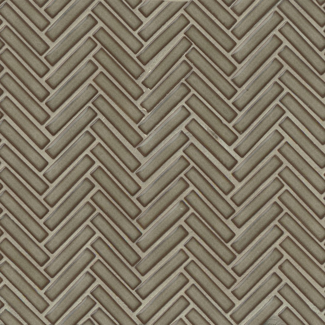 Bedrosians 90° 11" x 12.25" Glossy Herringbone Mosaic