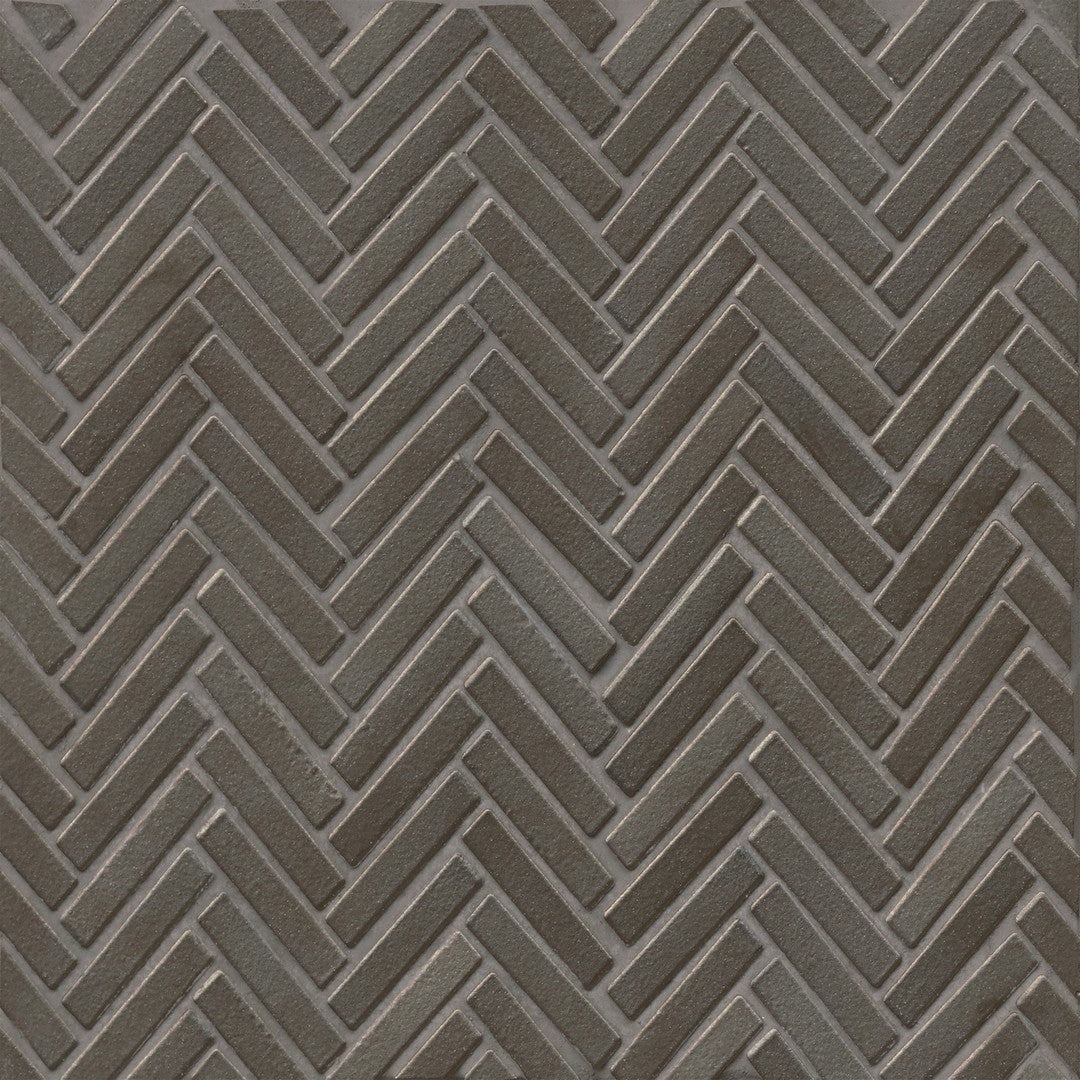Bedrosians 90° 11" x 12.25" Glossy Herringbone Mosaic