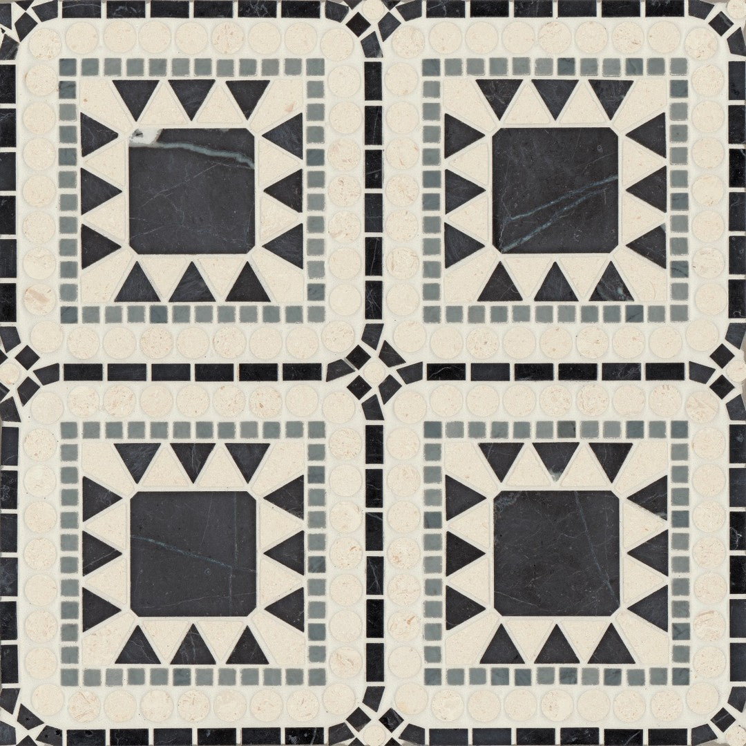 Bedrosians Atrium 15.75" x 15.75" Marble Honed Mosaic