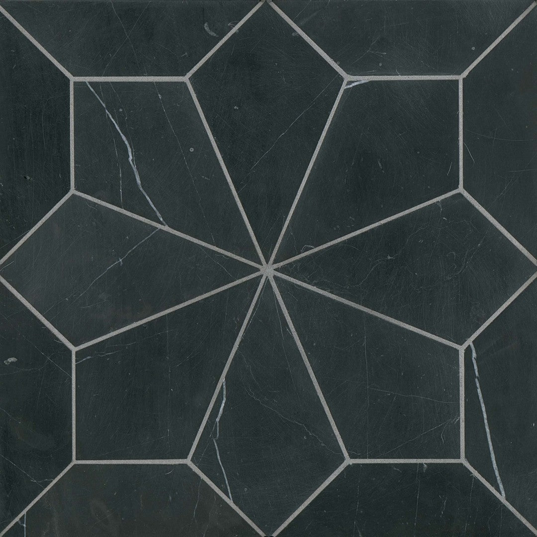 Bedrosians Blomma 12" x 12" Honed Marble Mosaic