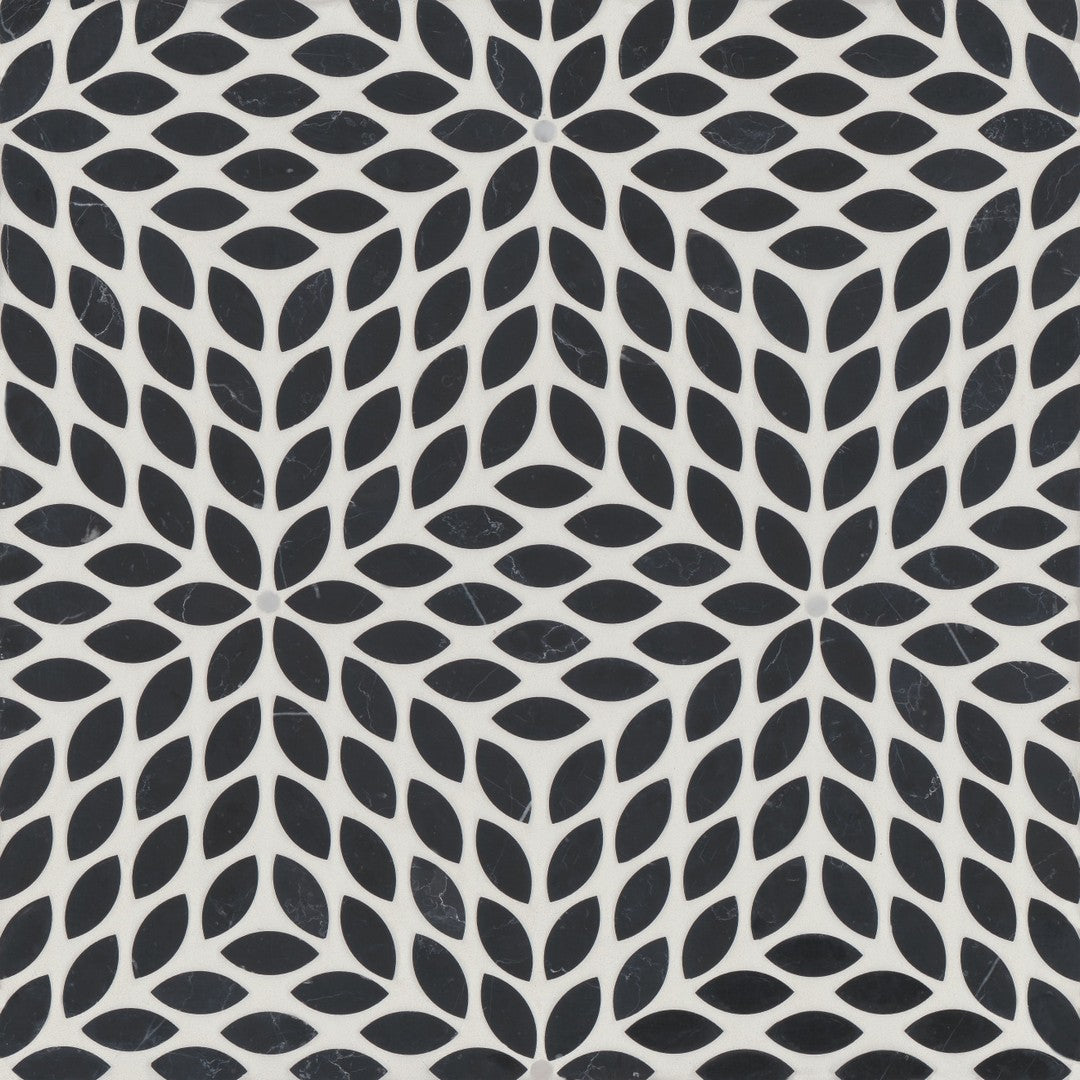 Bedrosians Celeste 14" x 15.75" Honed Marble Mosaic