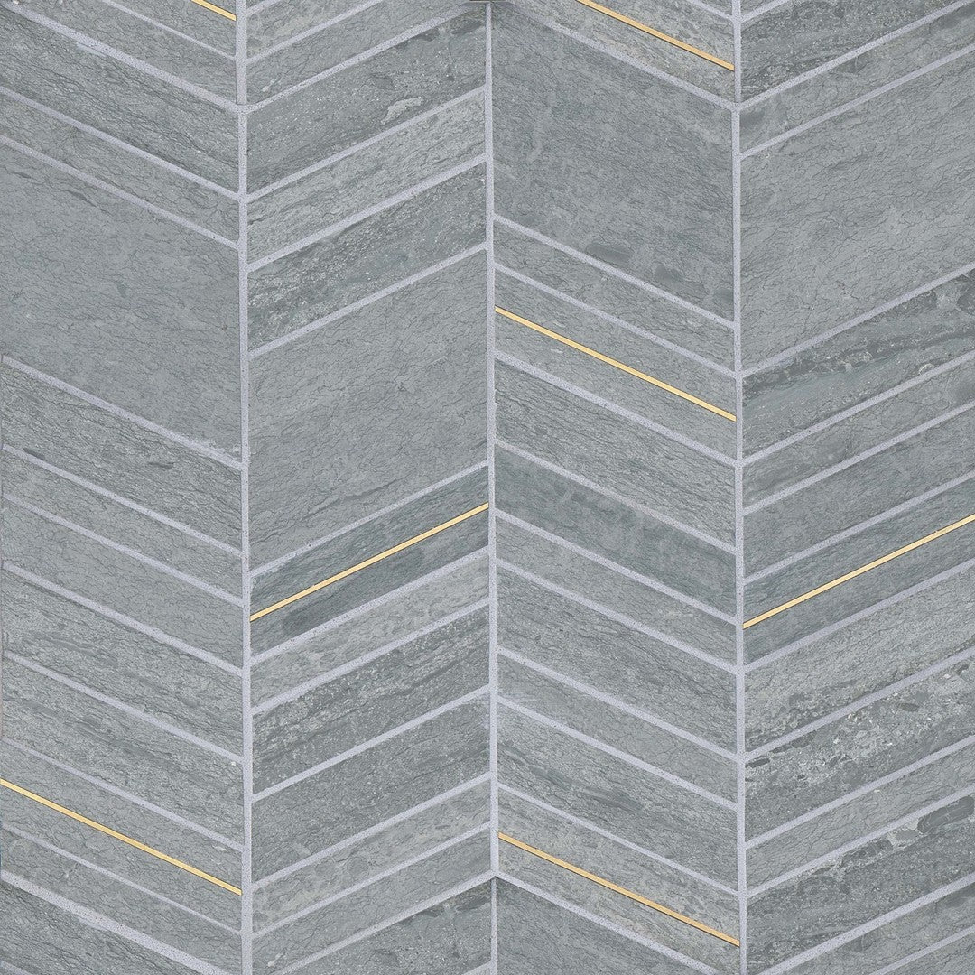 Bedrosians Ferrara 10.75" x 12" Honed Marble Chevron Mosaic