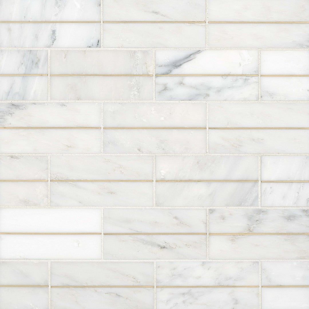 Bedrosians Ferrara 3" x 6" Honed Marble Deco Tile