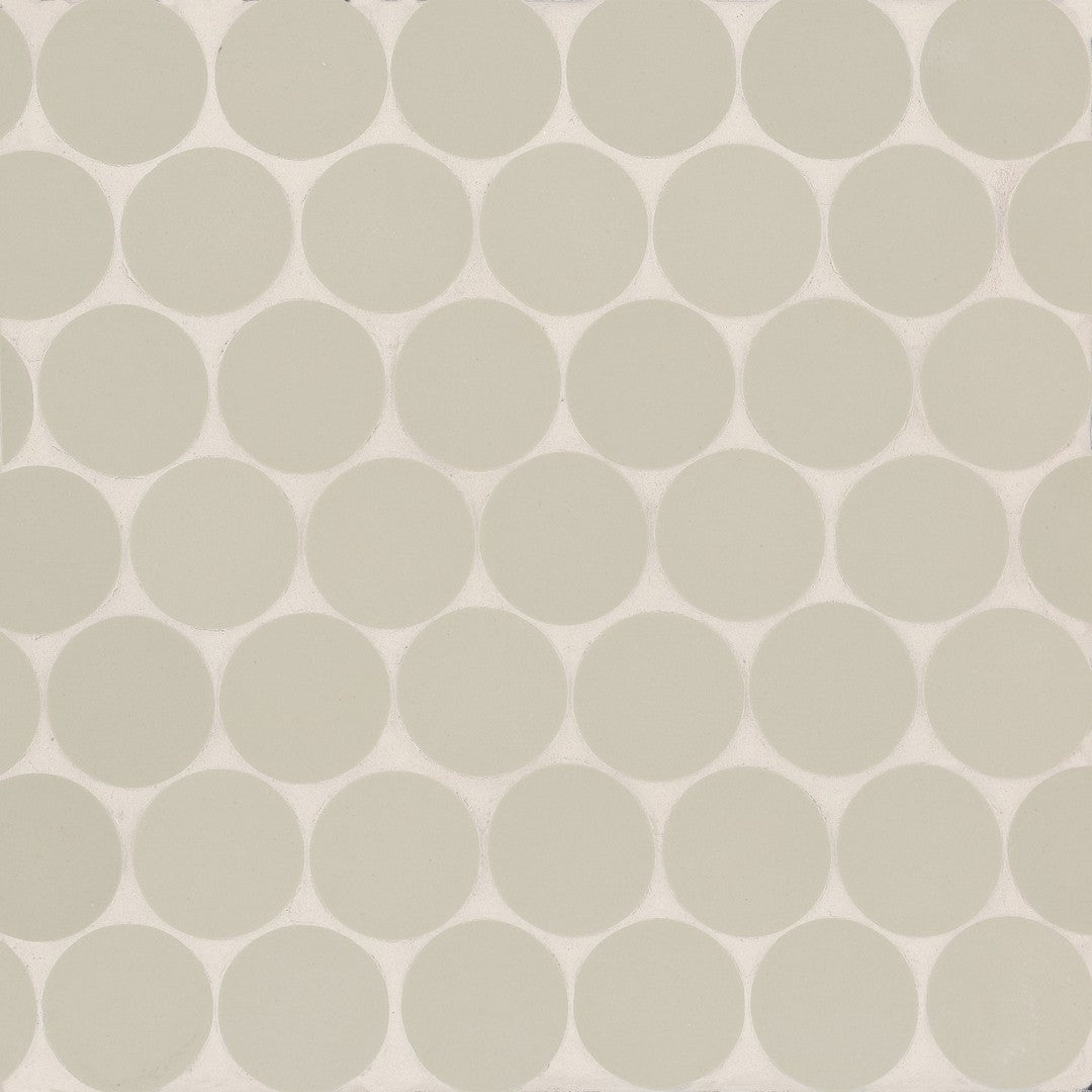 Bedrosians Makoto 10" x 10" Porcelain Round 2" Mosaic