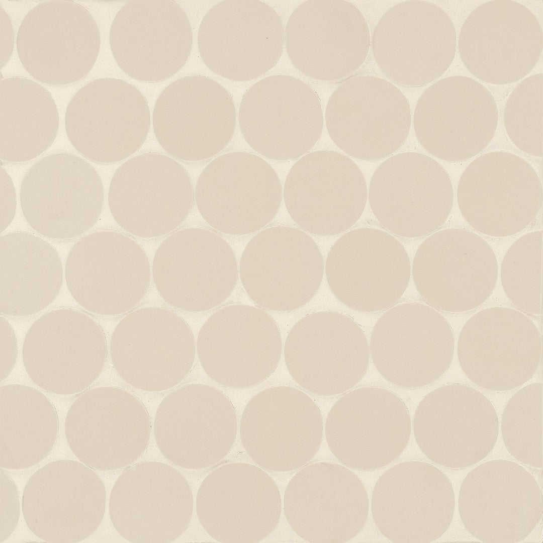 Bedrosians Makoto 10" x 10" Porcelain Round 2" Mosaic