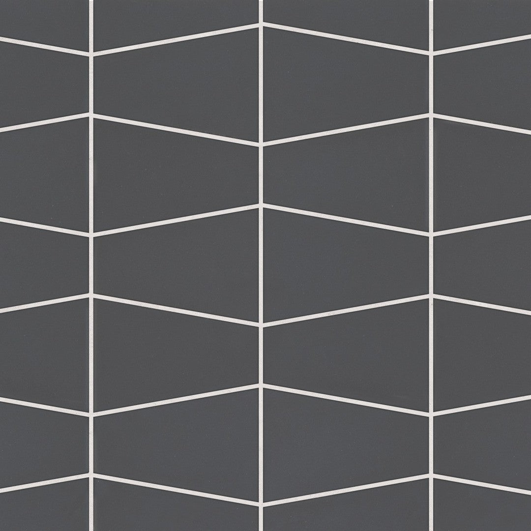 Bedrosians Marin 8.25" x 13" Matte Porcelain Trapezoid Mosaic