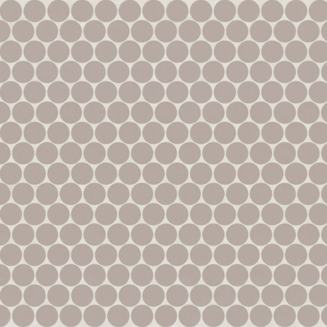 Bedrosians Marin 11.5" x 12.5" Matte Porcelain Penny Round 0.75" Mosaic