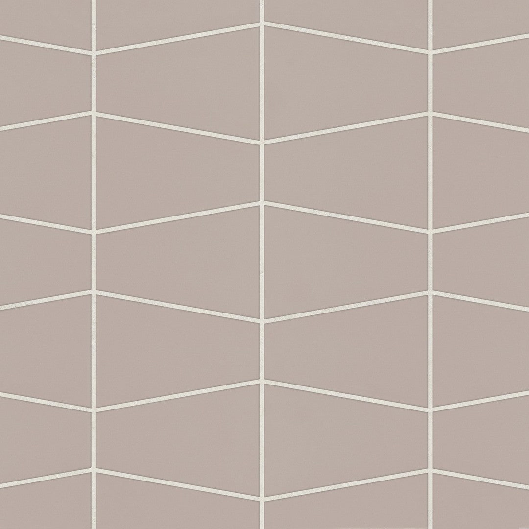 Bedrosians Marin 8.25" x 13" Matte Porcelain Trapezoid Mosaic