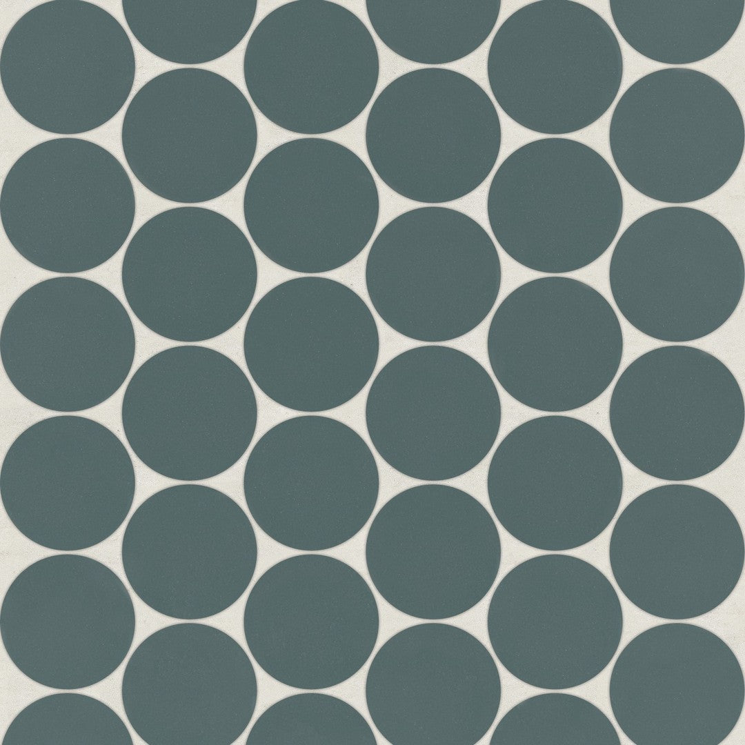 Bedrosians Marin 10.5" x 11.75" Matte Porcelain Penny Round 2" Mosaic