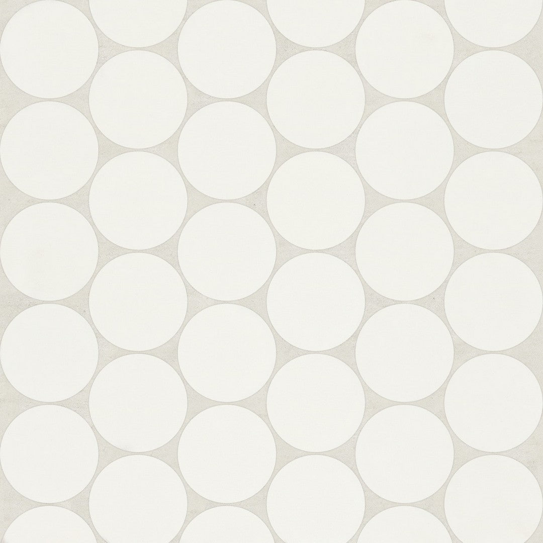 Bedrosians Marin 10.5" x 11.75" Matte Porcelain Penny Round 2" Mosaic