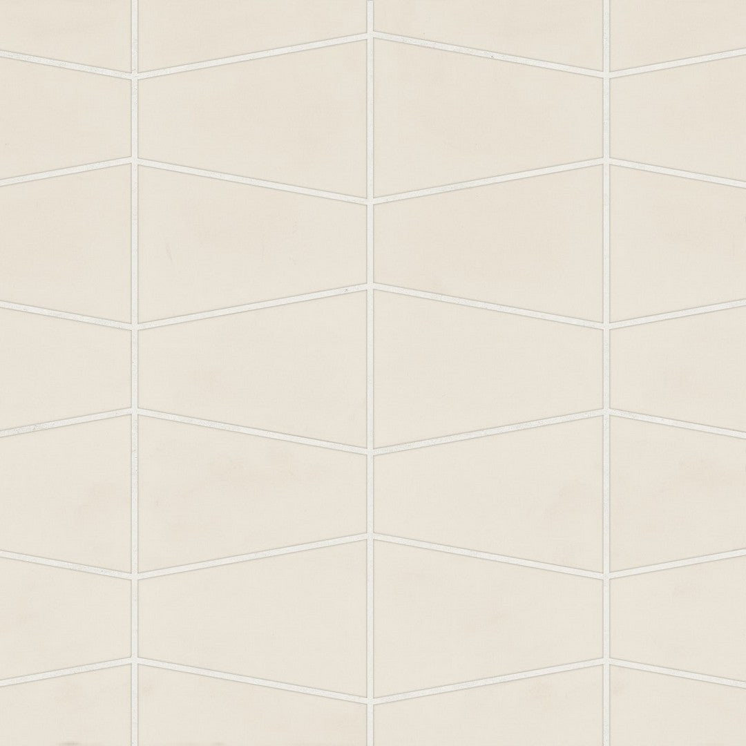 Bedrosians Marin 8.25" x 13" Matte Porcelain Trapezoid Mosaic