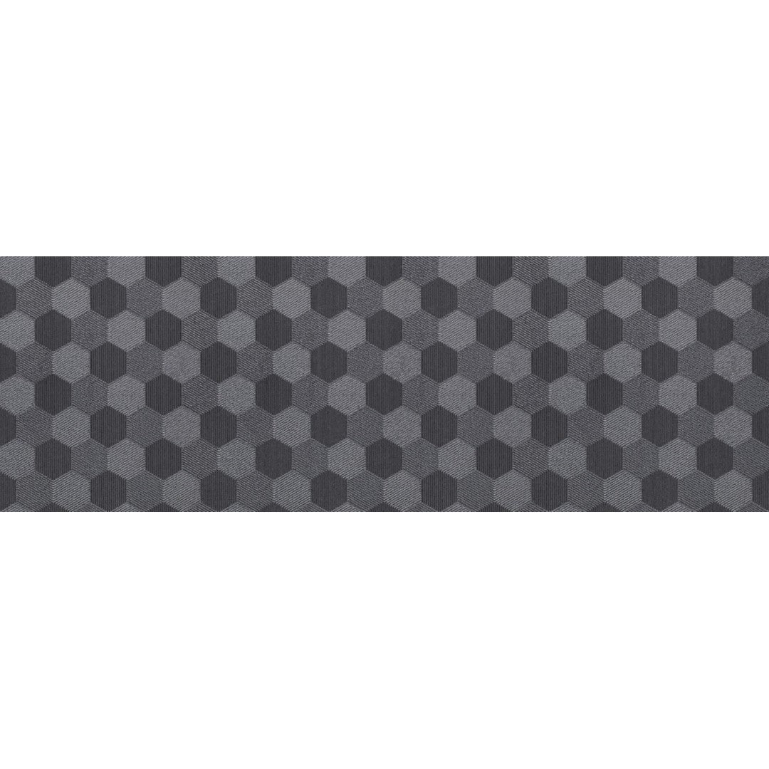 Decortiles Metallics Wall Tile 12" x 36" Six Hexagon Pattern Ceramic Deco Wall Tile