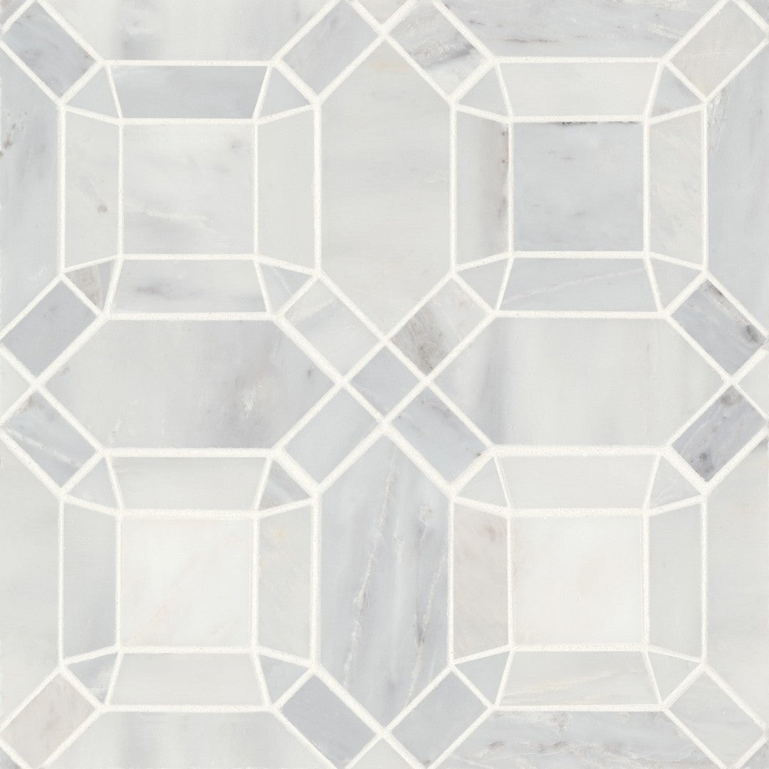 Bedrosians Monet 11.25" x 11.25" Honed Marble 1 Mosaic