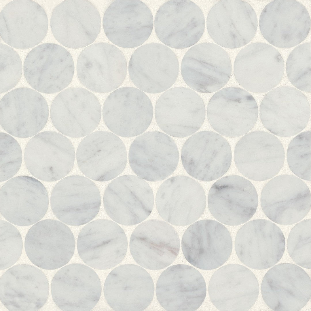 Bedrosians Monet 11.75" x 11.75" Honed Marble 10 Mosaic