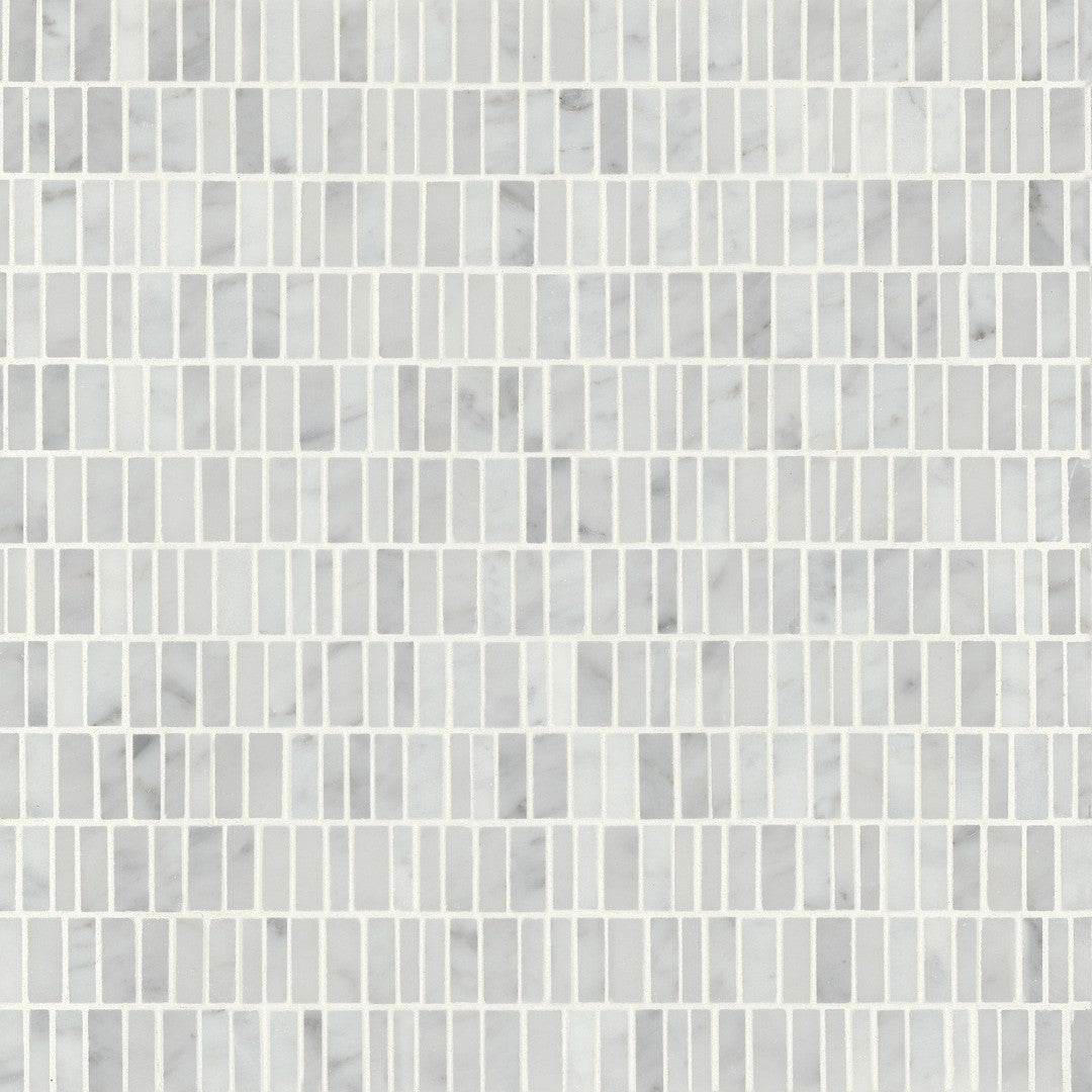 Bedrosians Monet 12" x 12.25" Honed Marble 7 Mosaic (Sale)