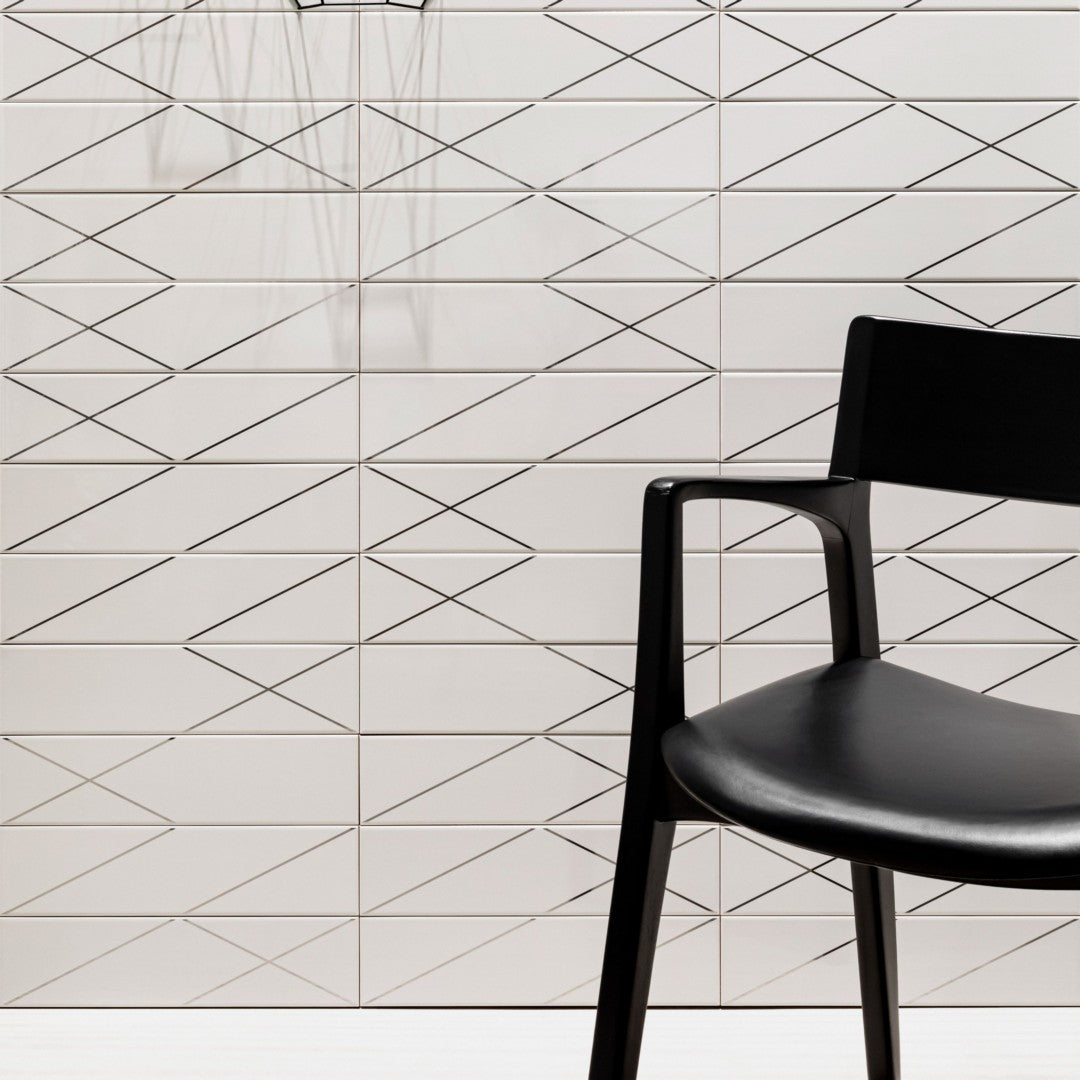 Decortiles-Natural-4-x-16-Glossy-Patch-Tribal-Ceramic-Deco-Tile-Cinza