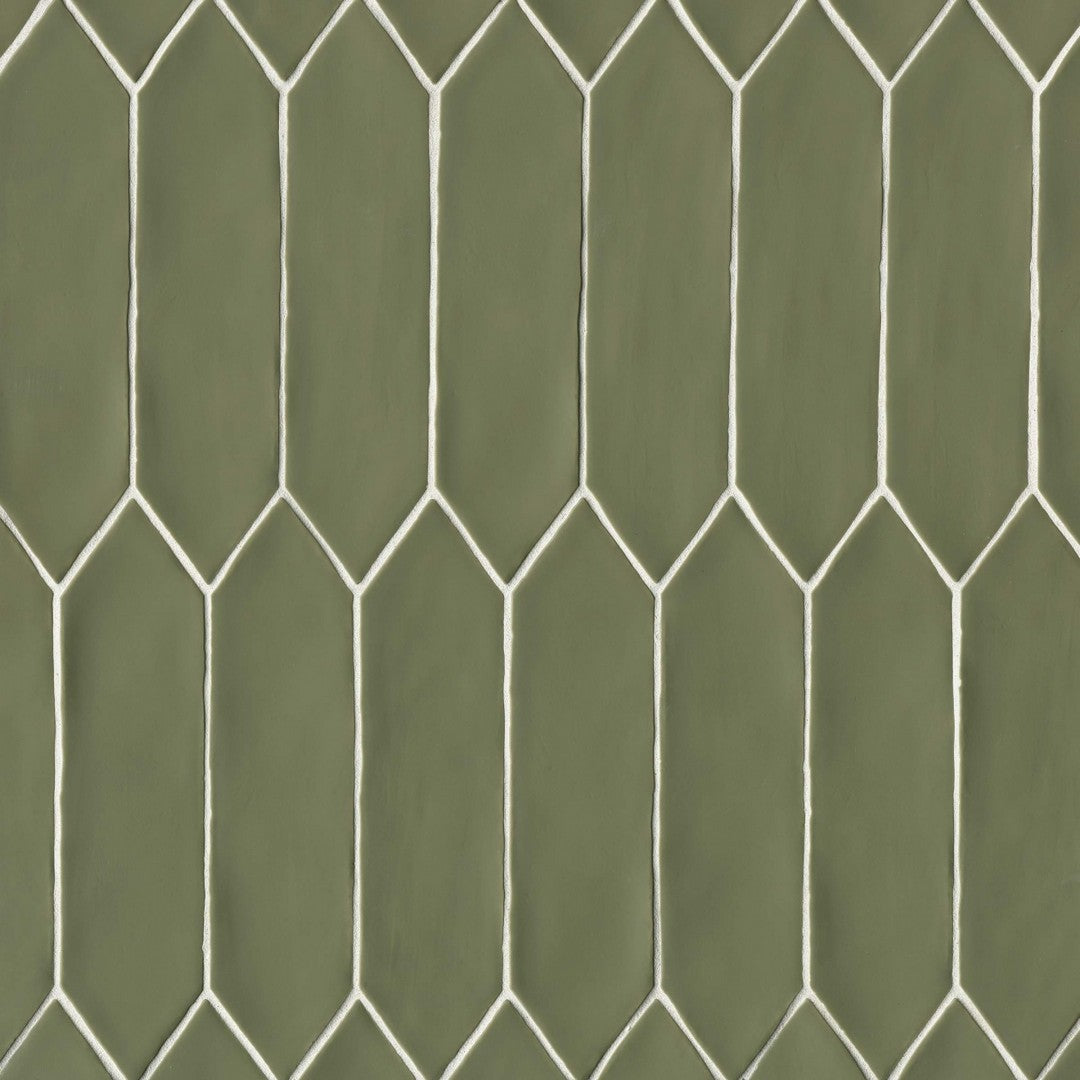 Bedrosians Reine 3" x 12" Matte Ceramic Picket Pattern Wall Tile