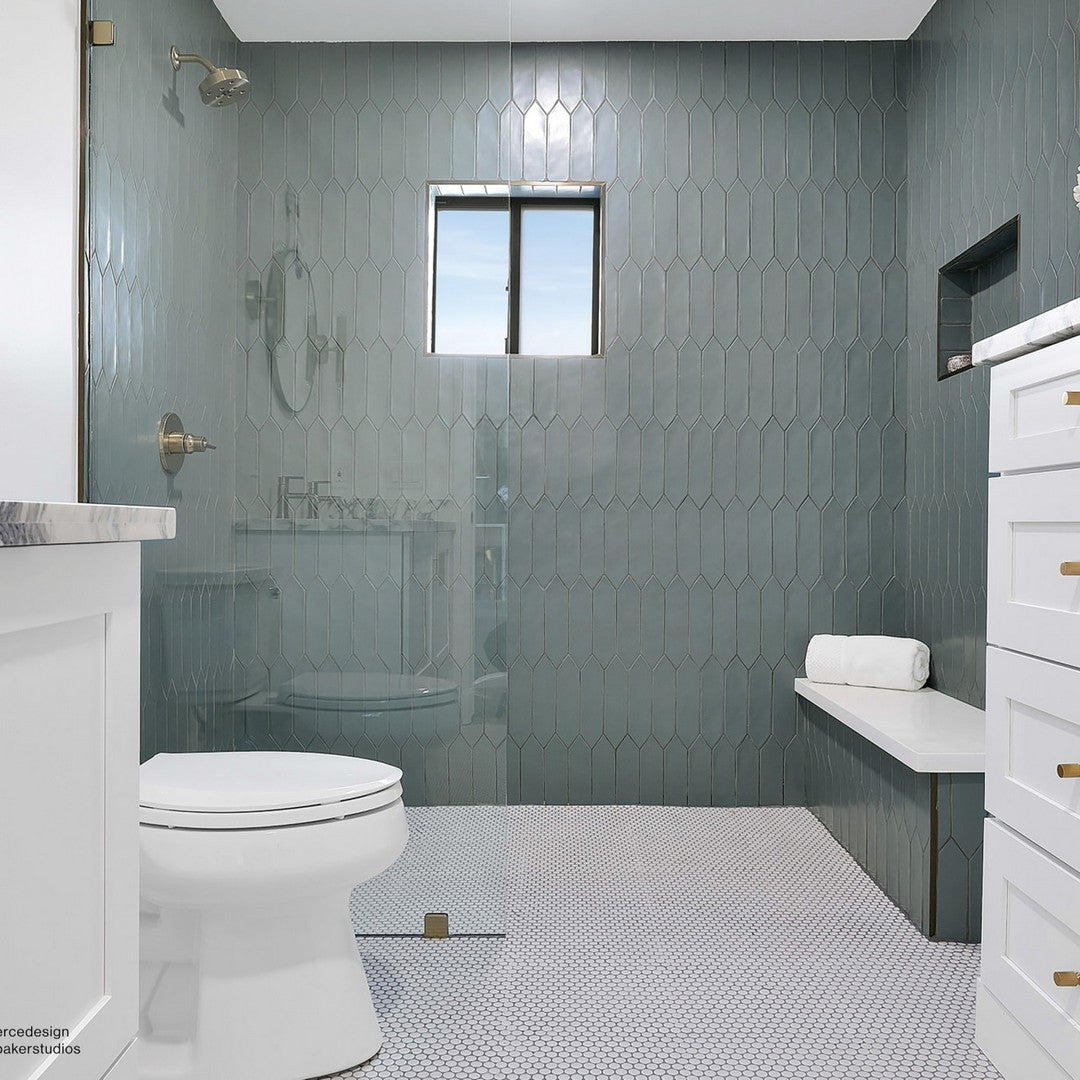 Bedrosians Reine Ceramic Matte Tile 3" x 12" Gentlemen Grey