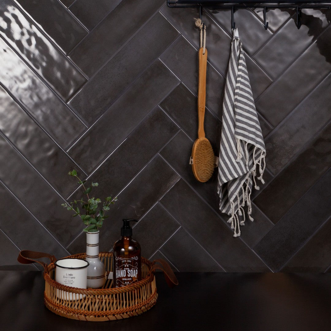 Decortiles-Village-4-x-16-Glossy-Ceramic-Wall-Tile-Carbon