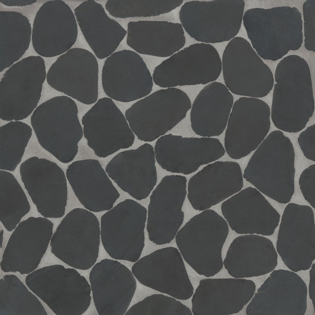 Bedrosians Waterbrook 12" x 12" Jumbo Stone Sliced Pebble Mosaic