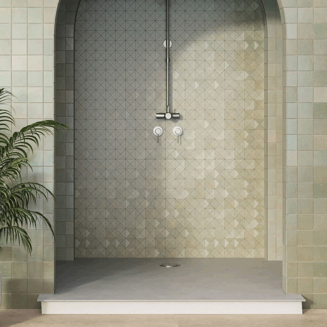 Bedrosians-Zagora-12-x-12-Triangle-Glossy-Zellige-Mosaic-Tile-Vert-Gris