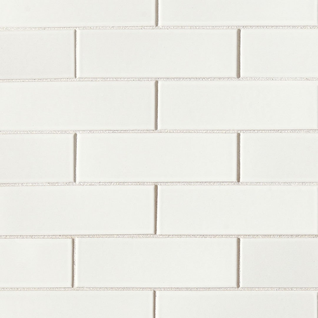 Bedrosians Zenia 11.5" x 11.25" Glossy Porcelain 2x6" Mosaic