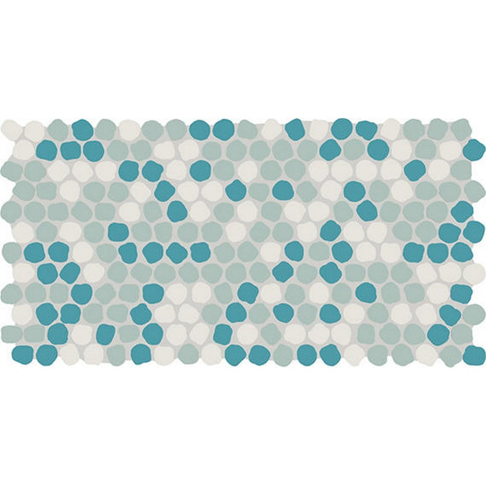 Daltile-Keystone-12-x-22-Matte-Porcelain-1-Organic-Penny-Mosaic-White-Rock-Blend