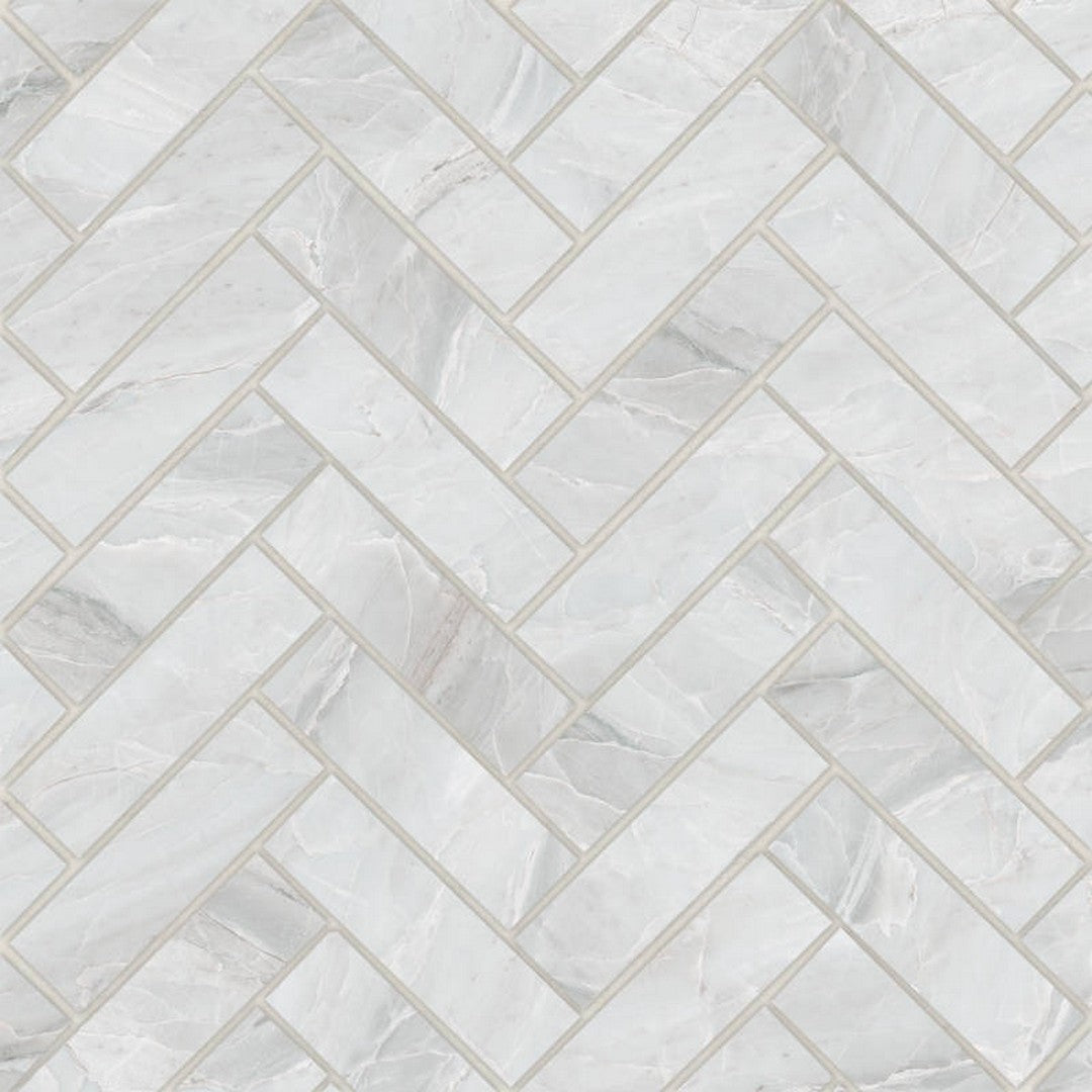 Bedrosians Magnifica ERA 12" x 12" Honed Porcelain Herringbone 1x4" Mosaic