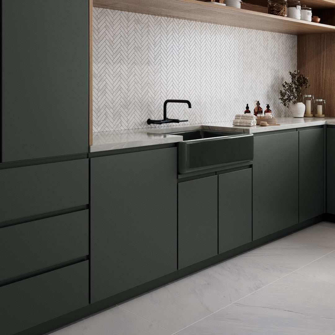 Bedrosians-Magnifica-1-x-4-Honed-Herringbone-Porcelain-Mosaic-Tile-in-Calacatta-Super-White-Calacatta-Super-White-Honed