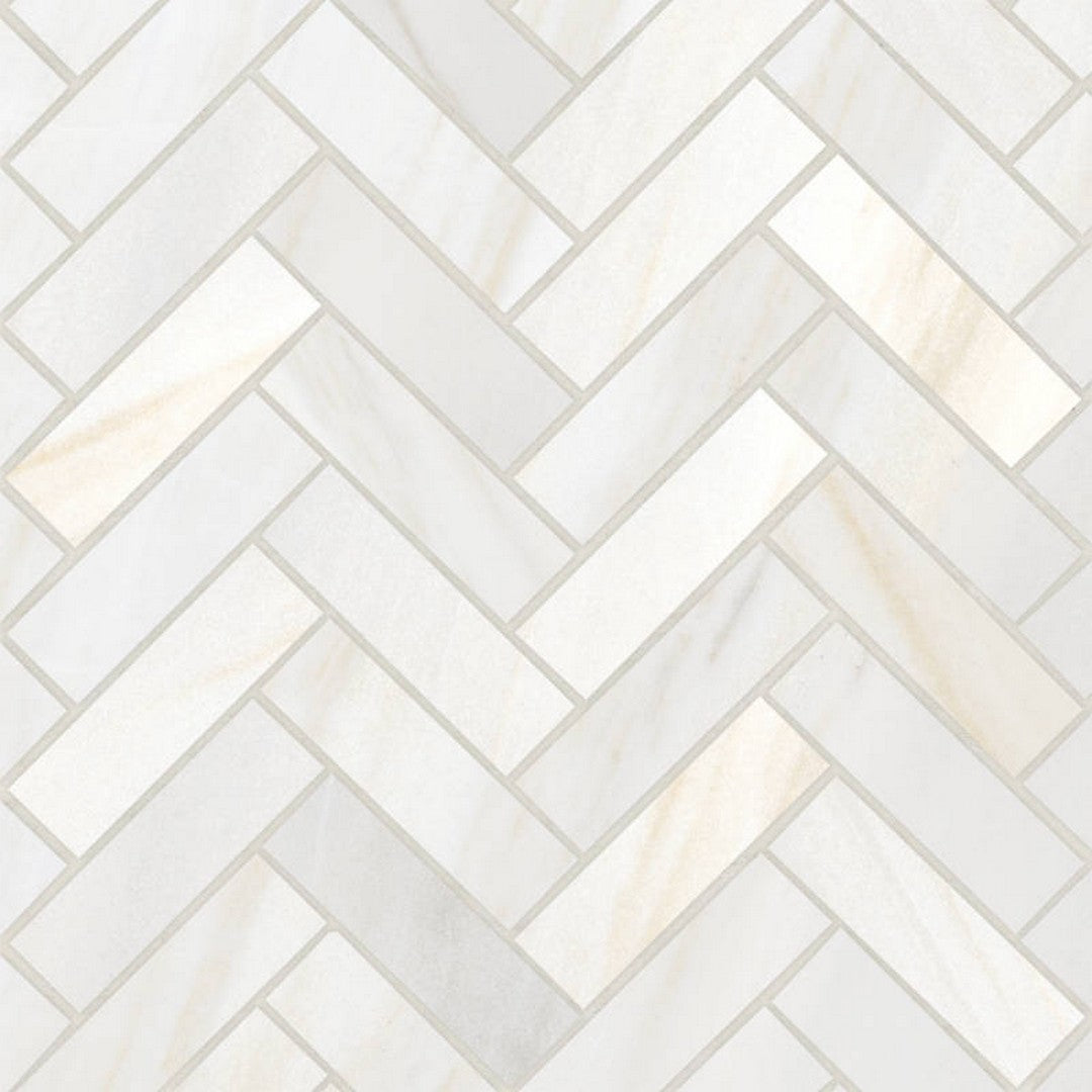 Bedrosians Magnifica ERA 12" x 12" Honed Porcelain Herringbone 1x4" Mosaic