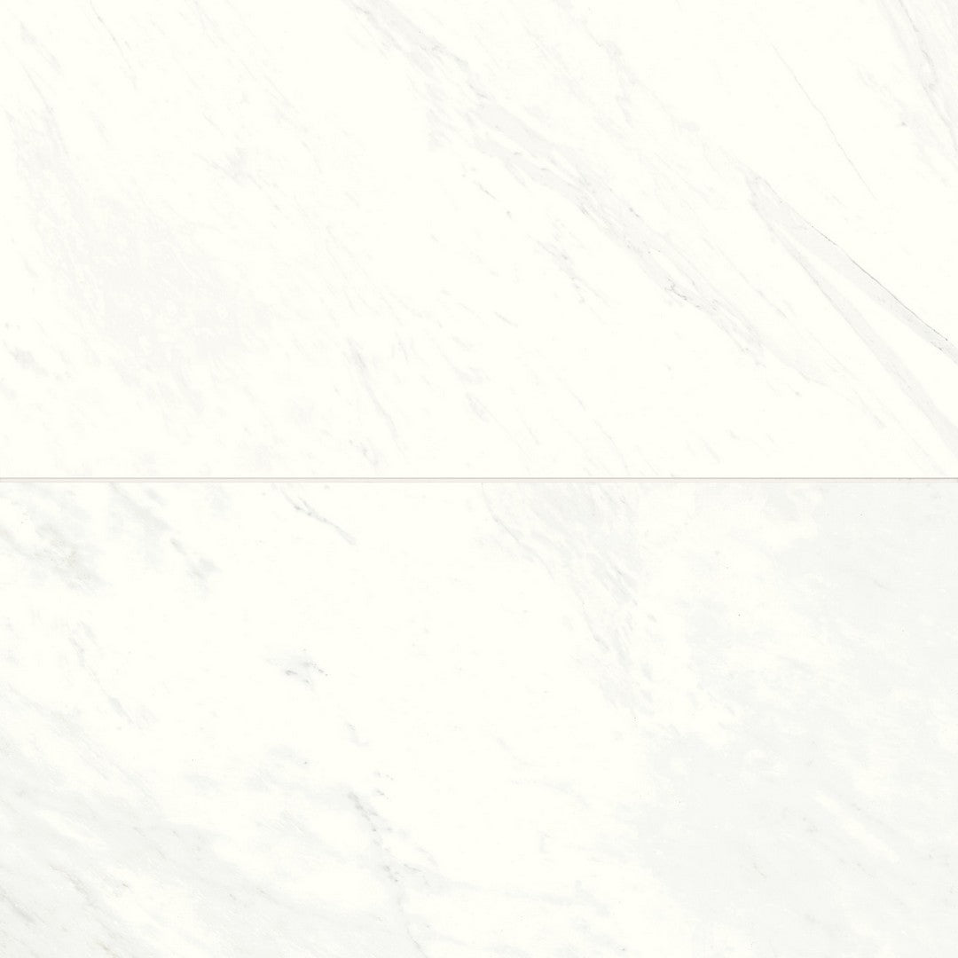 Bedrosians Magnifica 24" x 48" Polished Porcelain Luxe White 8mm Tile