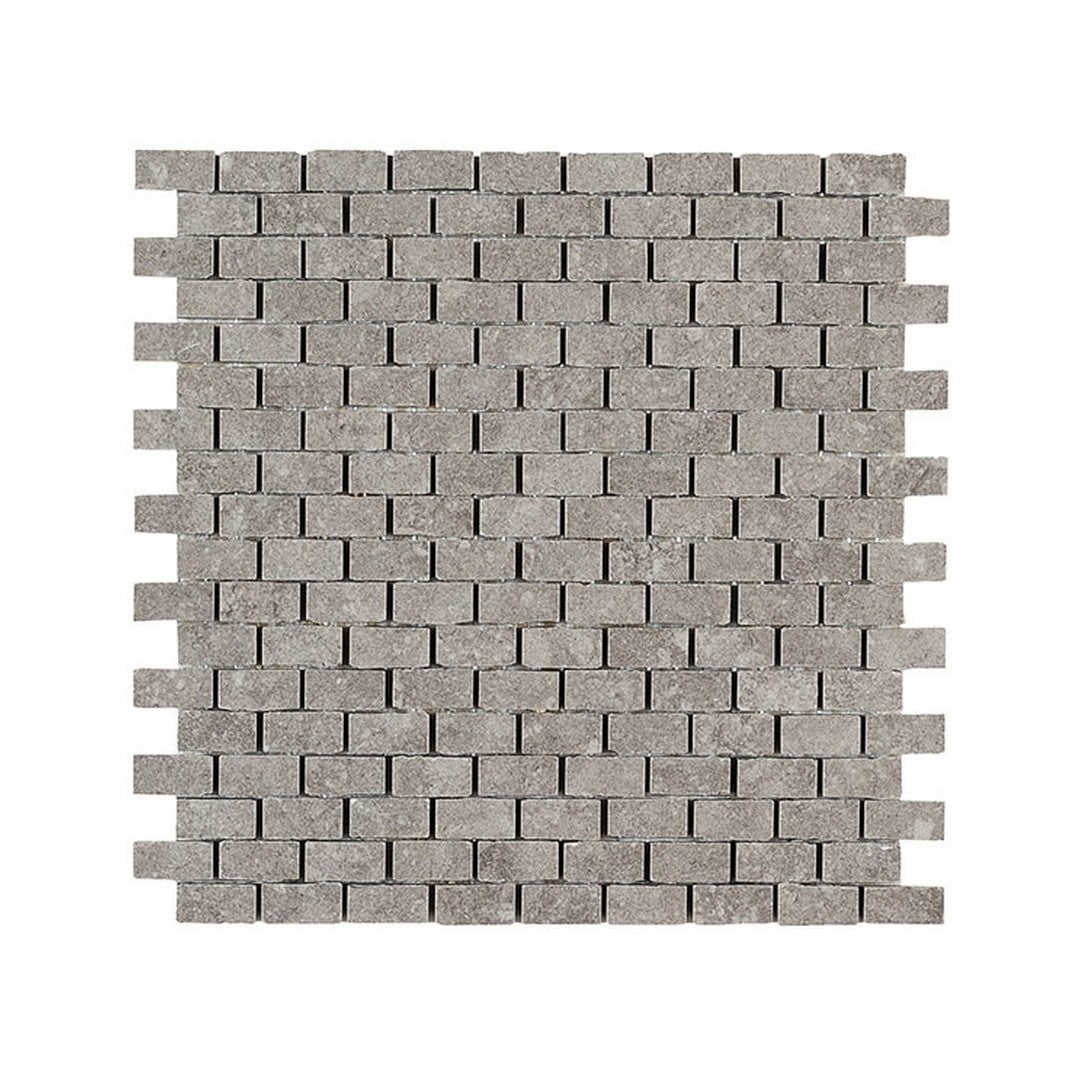 Daltile-Diplomacy-12-x-12-Matte-Porcelain-0.62x1-Brick-Joint-Mosaic-Dark-Grey