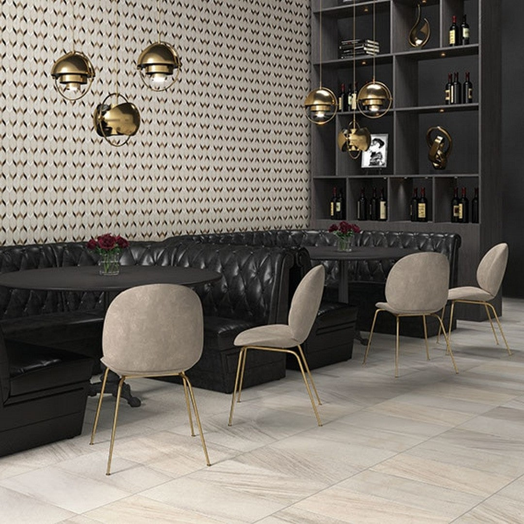 Daltile-Fonte-8-x-11-Mixed-Natural-Stone-Double-Leaf-Mosaic-Pier-White-Blend