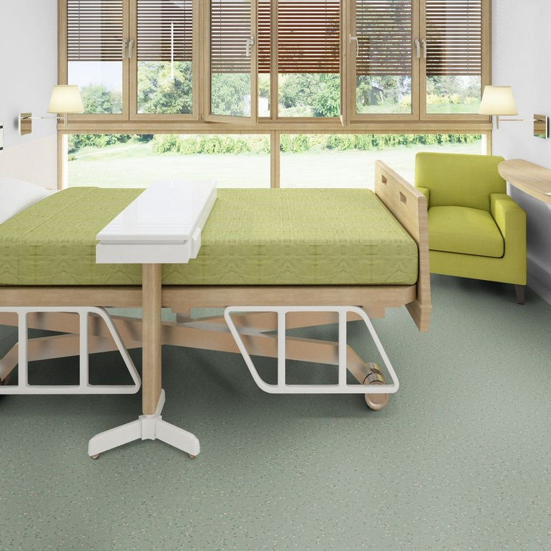 Tarkett-iQ-Eminent-Unisense-6-6-x-75.5-Homogeneous-Vinyl-Sheet-2mil-Dusty-Green