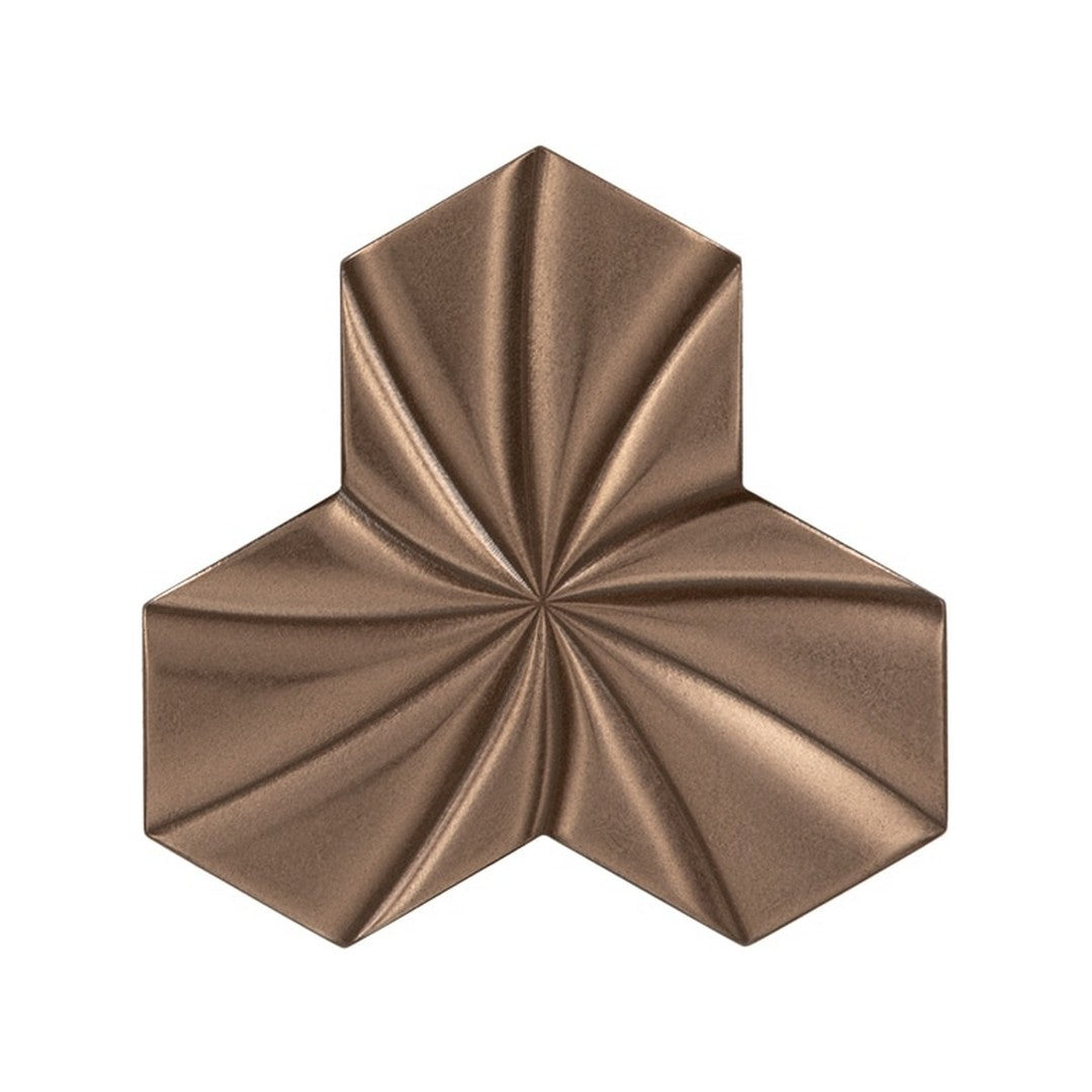 Daltile-Electric-5-x-5-Satin-Stone-&-Metal-Tri-Hex-Twist-Wall-Tile-Charge-Bronze