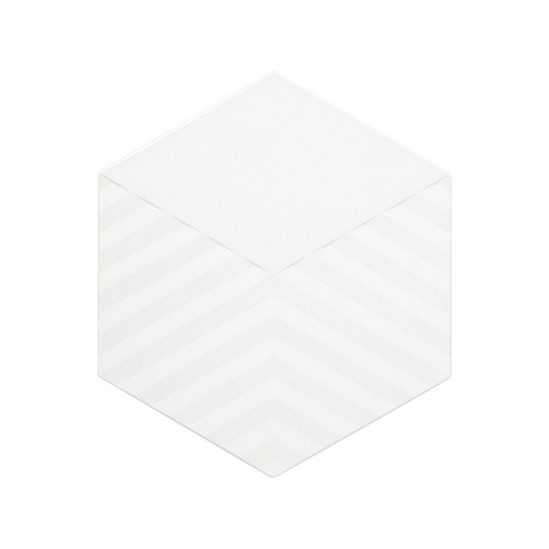 Daltile-Electric-5-x-6-Satin-Stone-&-Metal-Hexagon-Tread-Wall-Tile-Joule-White