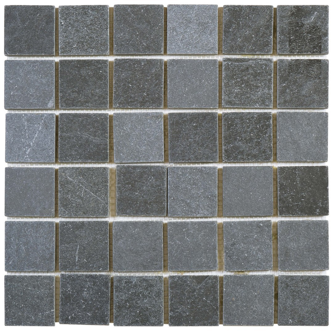 Bati Orient White & Grey Marble Classic 12" x 12" Slate 2" Mosaic