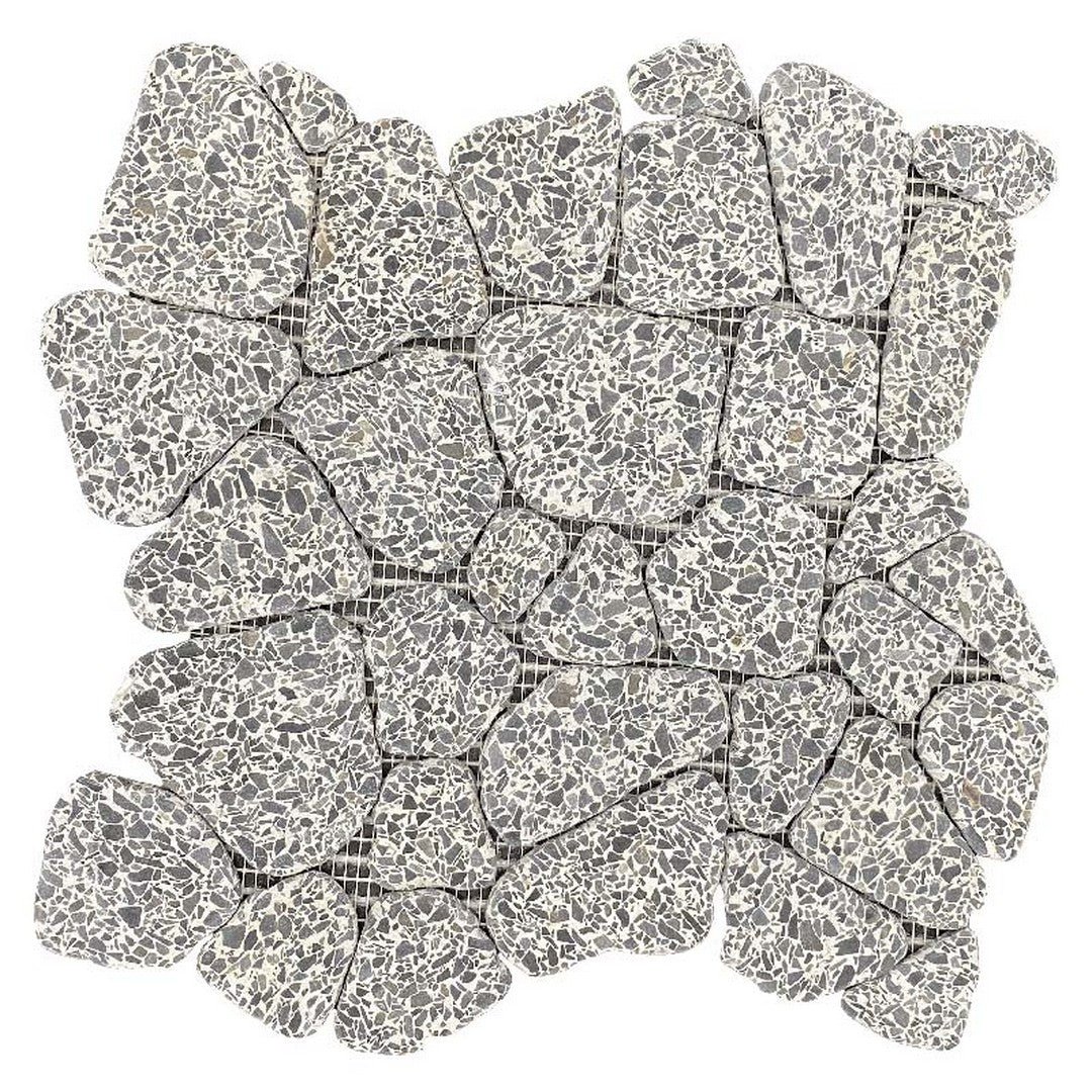 Maniscalco Stone Eco Rock 12" x 12" Tumbled Terrazzo Style Pebbles Mosaic